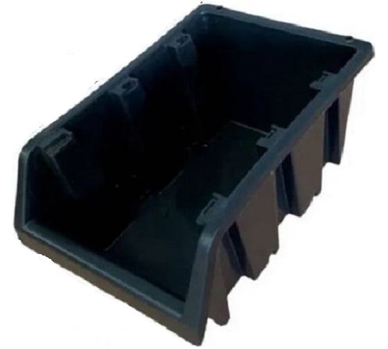 Изображение товара Набор лотков для метизов JETTOOLS, 187х115х87 мм, 12 шт, черные, с планкой 350 мм 4 шт ЛЧ-187+пл4