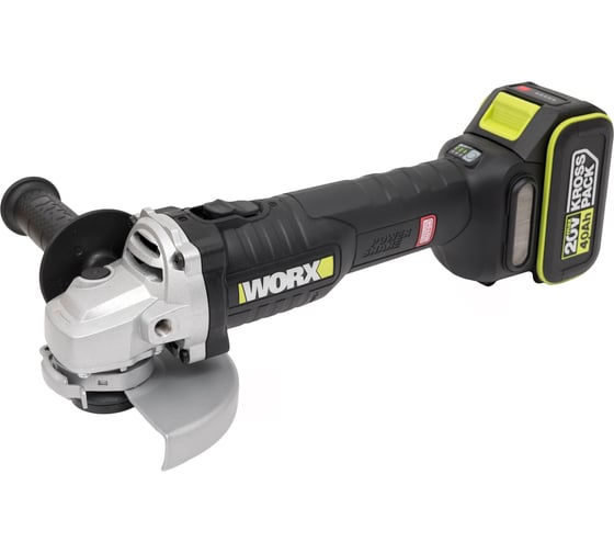 Изображение товара Аккумуляторная угловая шлифмашина WORX Professional WU809.3