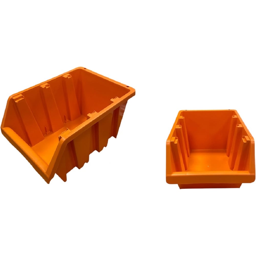 Изображение товара Набор пластиковых лотков JETTOOLS 190x120x350 мм для метизов 12 шт + планки 4 шт оранжевый