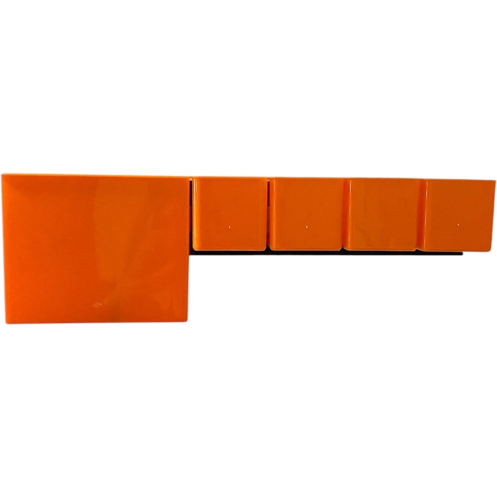 Изображение товара Набор лотков ACCURATE 126x60x100 мм 1шт + 70x53x50 мм 4 шт оранжевый + планка 350 мм 1 шт ЛМ3+1 наб