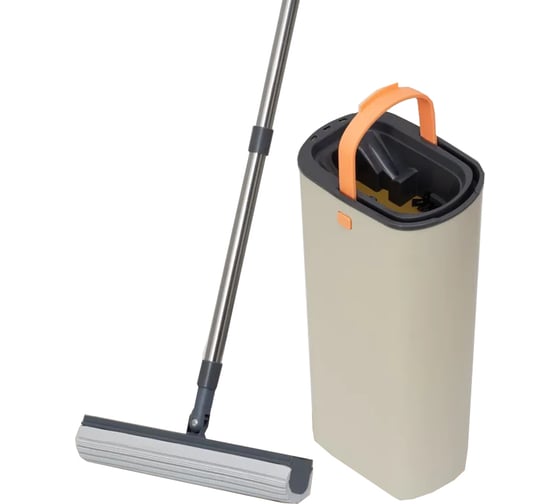 Изображение товара Швабра с отжимом и ведром Dobb&Mopp с насадкой ПВА 3.1.08.070