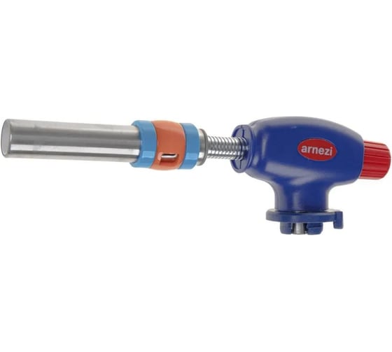 Изображение товара Газовая горелка-насадка с пьезоподжигом на цанговый баллон ARNEZI гибкий носик R7006307
