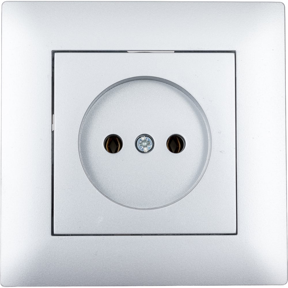 Изображение товара Розетка MAKEL KAREA RIZZ 16А IP20 серебристая встраиваемая