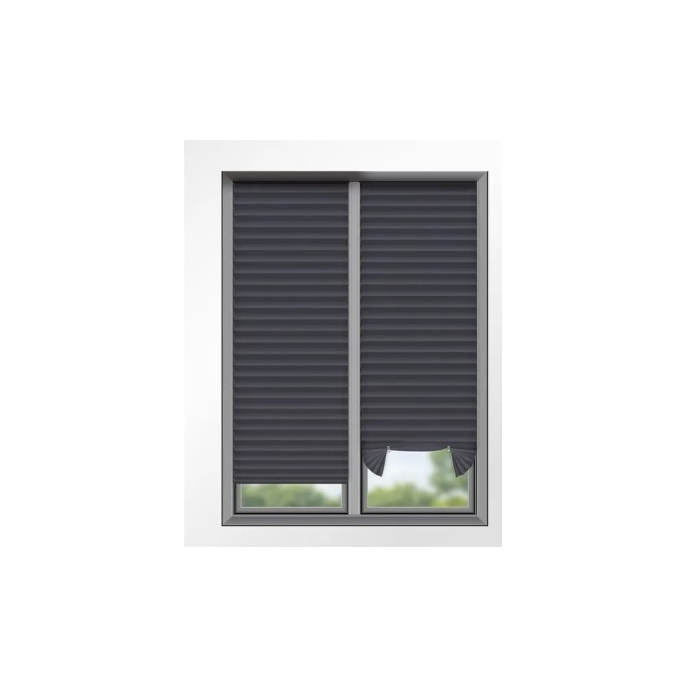 Изображение товара Жалюзи плиссе DIVINO DelDecor Графитовый 50x190см монтаж без сверления