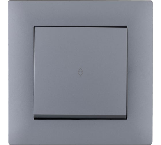 Изображение товара Переключатель MAKEL 1-клавишный СП KAREA RIZZ 10А IP20 сереб. 88065005