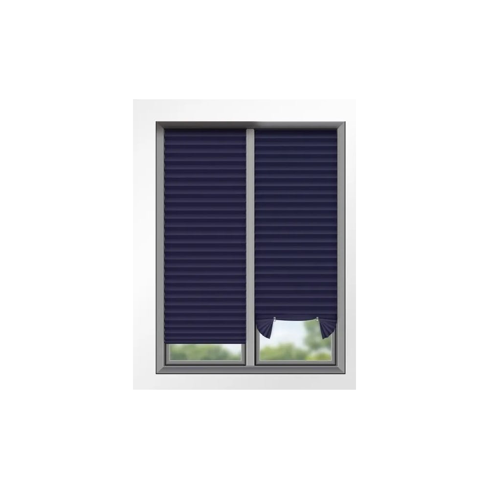 Изображение товара Жалюзи плиссе DIVINO DelDecor темно-синие 50x190 см монтаж без сверления