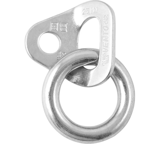 Изображение товара Шлямбурное ухо VENTO с кольцом д.12мм оцинковка (CE, UIAA) vnt 1184