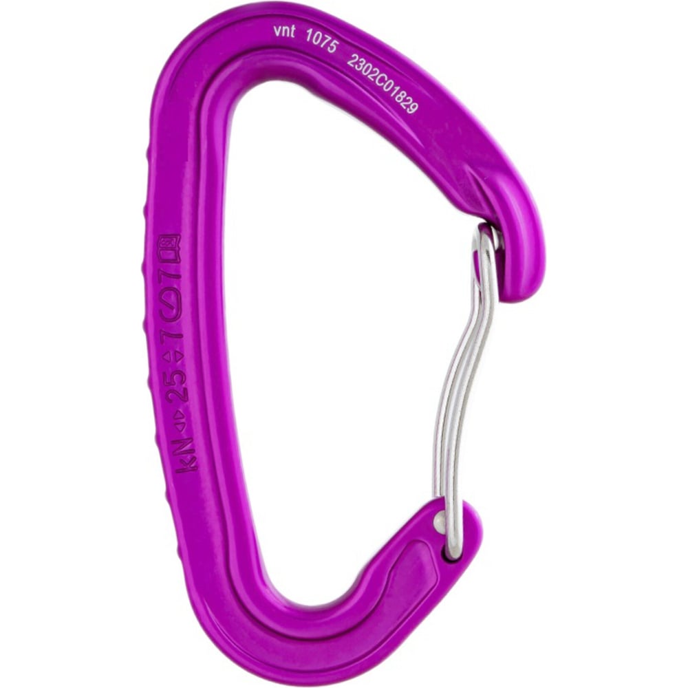 Изображение товара Карабин VENTO Light со скобой фиолетовый dural надежный для альпинизма и туризма