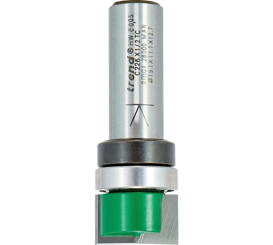 Изображение товара Фреза пазовая прямая (19,1х11,1х56 мм, 2 лезвия, хвостовик 12,7 мм) по дереву TREND C226X1/2TC