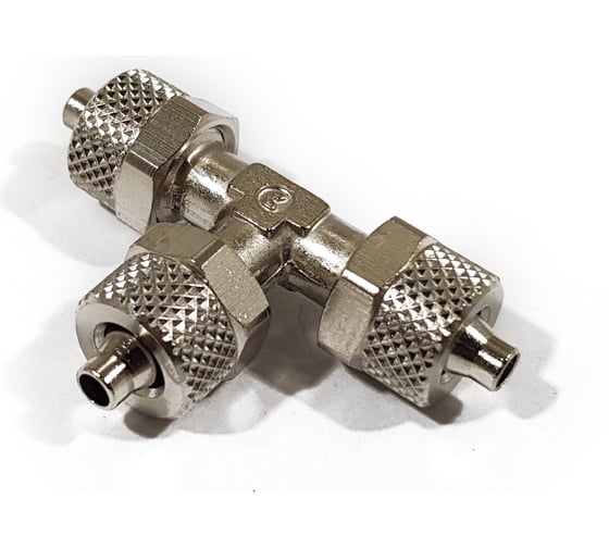 Изображение товара Фитинг тройник с накидной гайкой Camozzi 1540 6/4