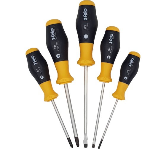 Изображение товара Набор отверток Felo SL/PZ, 5 шт 90095148