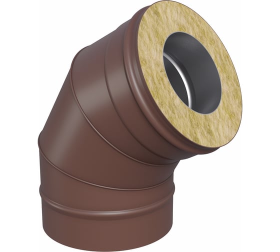 Изображение товара Колено сэндвича-И Металлик и Ко 135x200x115, Оц 0.50 AISI 430 0.80, конденсат, RAL 8017, п о О0000074495