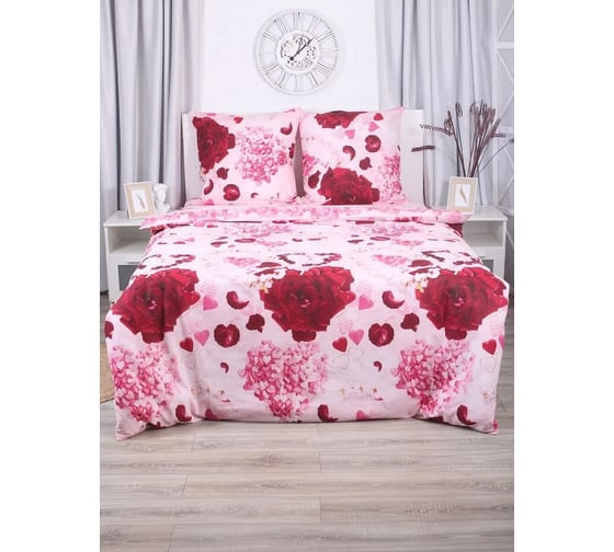 Изображение товара Комплект постельного белья Melissa 952105/002 евро Любовь н(2) 70х70 см 4630123407262