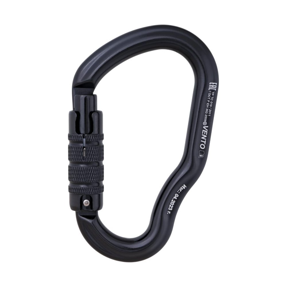 Изображение товара Карабин Гусь с байонетной муфтой triple-lock VENTO vnt 1048_bk