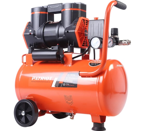 Изображение товара Компрессор поршневой безмасляный Patriot KDS 280 F24 (280 л/мин, 1.45 кВт, 8 бар, 24 л, 2800 об/мин, быстросъем + елочка) 526302424