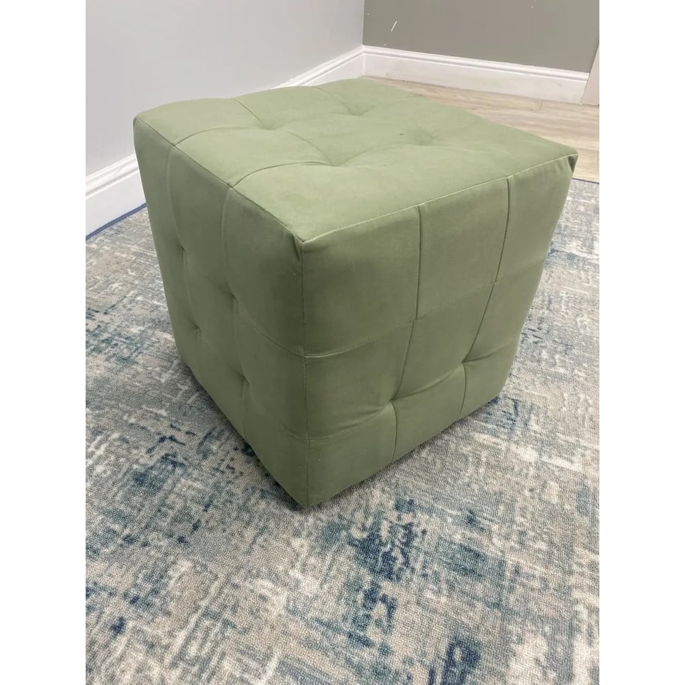Изображение товара Пуфик мягкий NEW Victoria 40х40х40 см велюр фисташковый