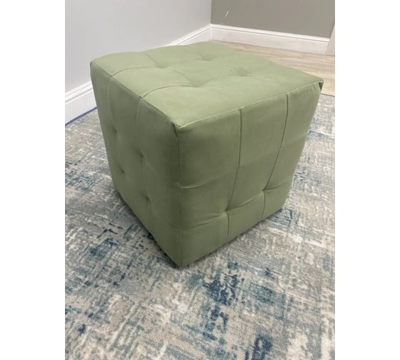 Изображение товара Пуфик мягкий NEW Victoria 40х40х40 см велюр фисташковый П0140