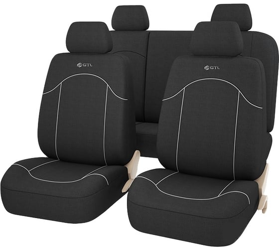 Изображение товара Чехлы GTL Fast черный, полиэстер 127306