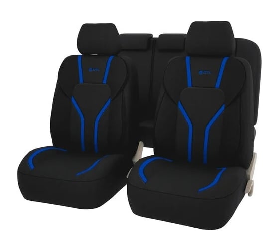 Изображение товара Чехлы GTL Triumf черно-синий, с боковыми поддержками, полиэстер + пинэйпл 133070