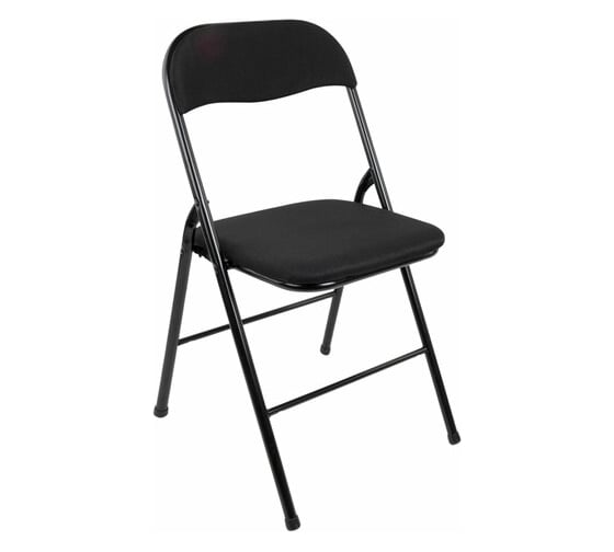 Изображение товара Стул складной BRABIX Golf CF-007, черный каркас, черная ткань, гофрокороб 533025