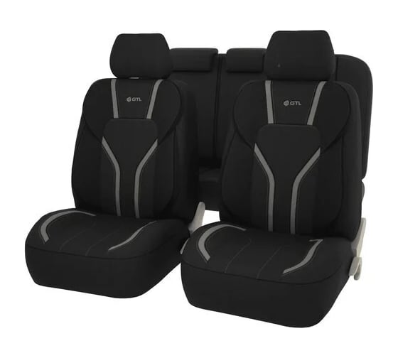 Изображение товара Чехлы GTL Triumf черно/темно-серый, с боковыми поддержками, полиэстер + пинэйпл 133071