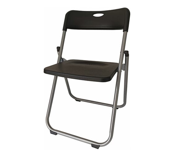 Изображение товара Стул складной BRABIX Golf Lite CF-017, серебристый каркас, пластик черный 532895