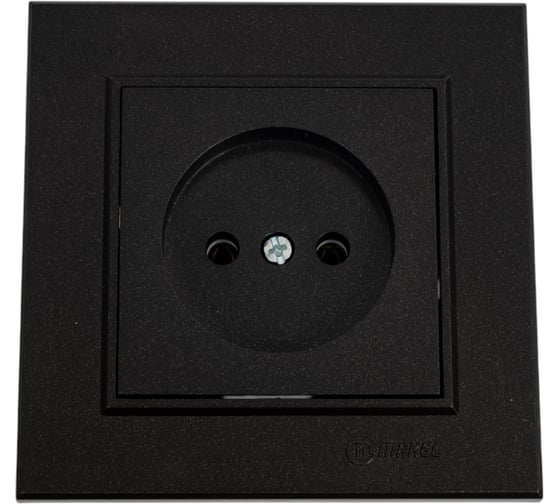 Изображение товара Розетка MAKEL Karea без заземления, СП, 16А, IP20, черный 56054022