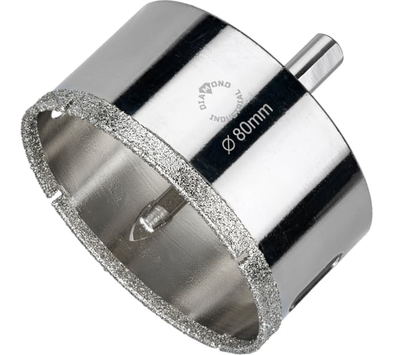 Изображение товара Коронка алмазная по керамограниту и керамике с центрирующим сверлом 80 мм Diamond Industrial DIDCSC080