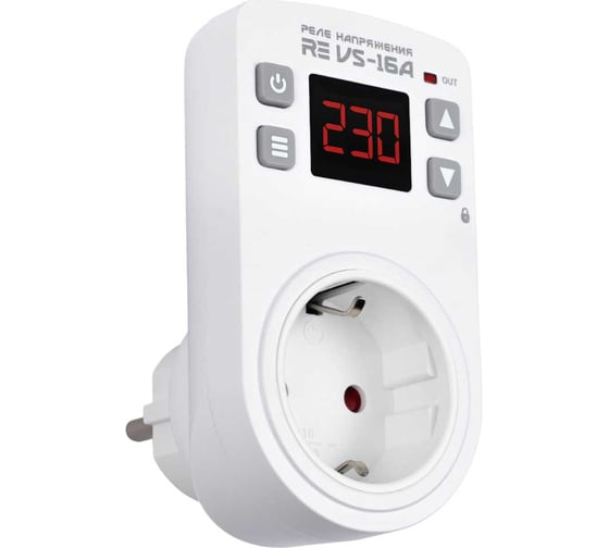 Изображение товара Реле напряжения розеточное ROSTOKELECTRO RE VS-16A 46-381