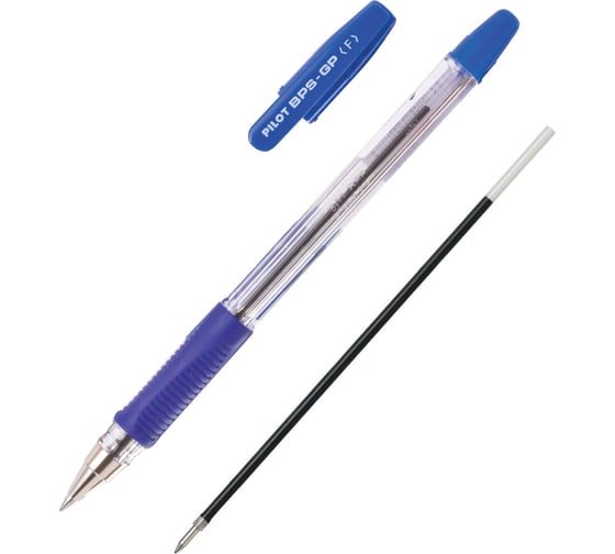 Изображение товара Ручка шариковая масляная ОФИСМАГ PILOT BPS-GP, комплект 12 шт синяя, узел 0,7 мм, линия письма 0,21 мм 880486