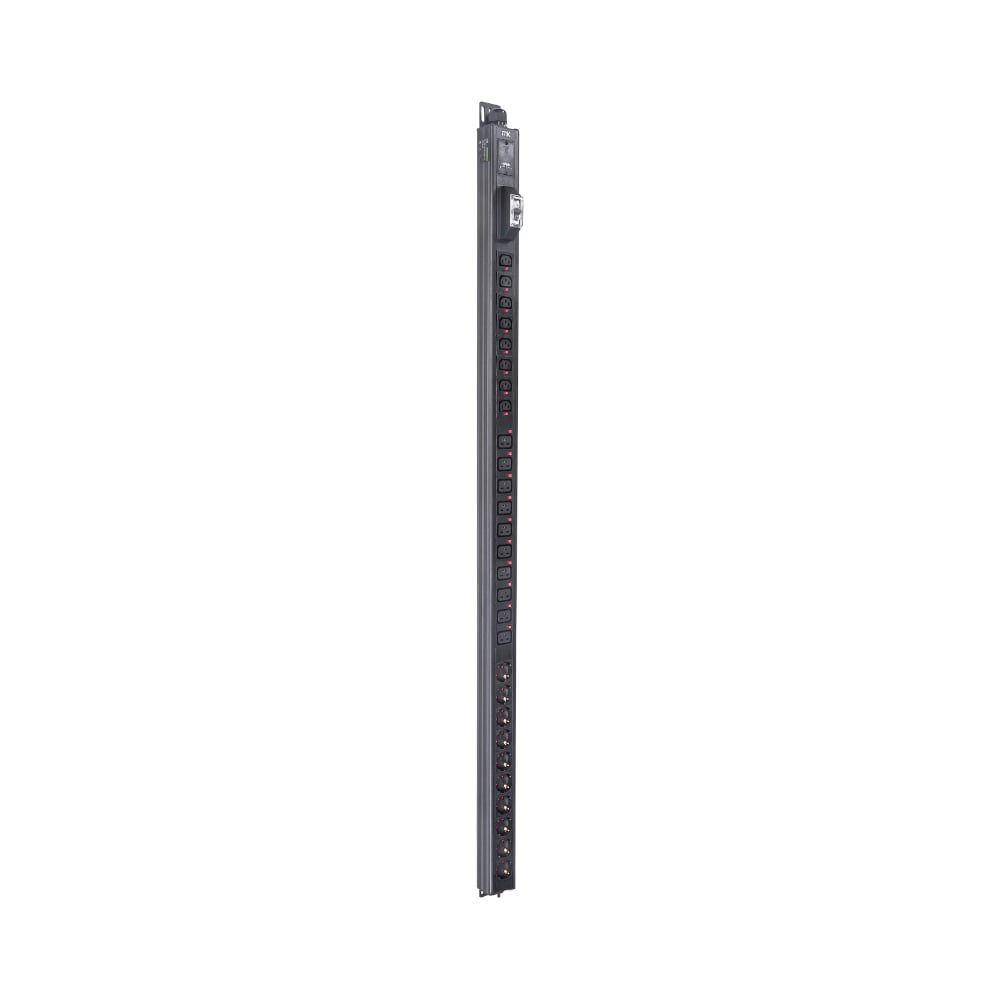 Блок распределения питания ITK BASE PDU, вертикальный PV1102 33U, 1 фаза 32А 10 розеток SCHUKO (немецкий стандарт) + 8 розеток C13 + 10 розеток C19 без кабеля с клеммной колодкой BS-PV60-10D-8C13-10C19-12