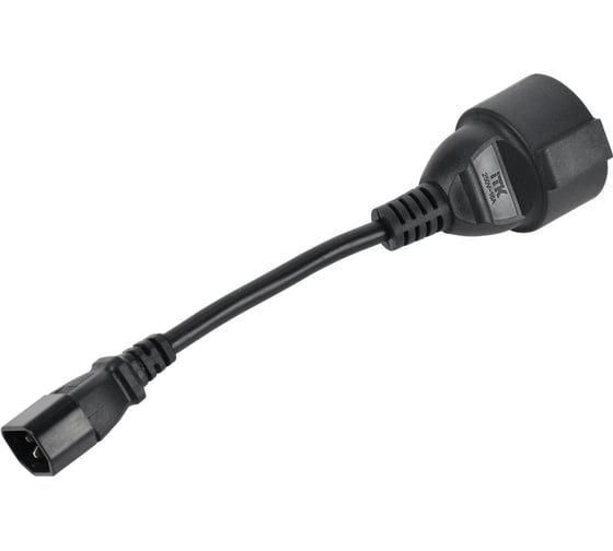 Изображение товара Адаптер ITK PDU, сечением 3х1,5, 10см, с разъёмами C14 и Schuko PC-C14D-10CM