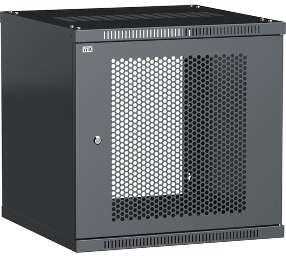 Изображение товара Шкаф ITK LINEA WE 9U 600x650мм дверь перфорированная черный LWE5-09U67-PF