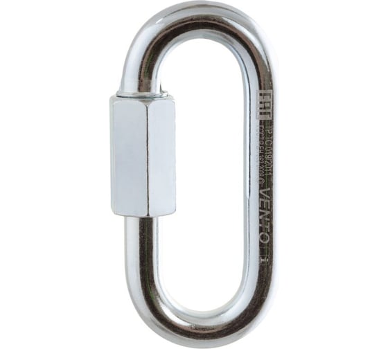 Изображение товара Карабин-рапид VENTO Link 8 zn стальной овальный, оцинкованный vnt 1138