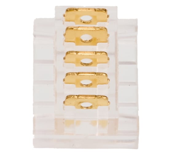 Изображение товара Коннектор Wolta последовательный для ленты SMD RGBW шириной 12мм, комплект из 3шт, артикул WLS-5PIN-RGBW-12MM-I