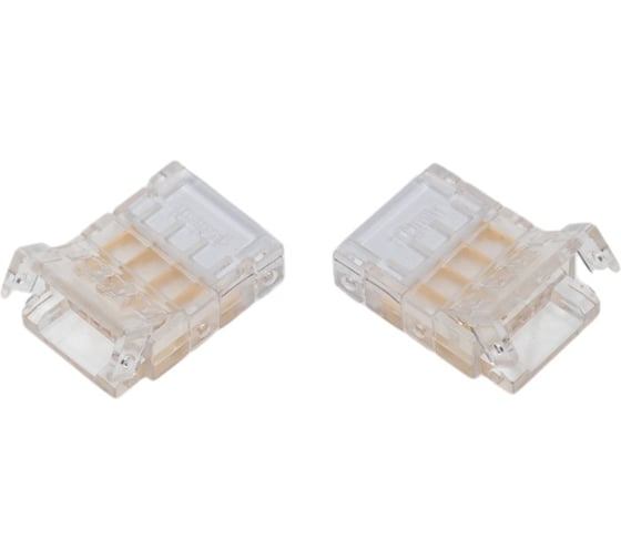 Изображение товара Коннектор Wolta угловой для ленты SMD RGB шириной 10мм, комплект из 3шт, артикул WLS-4PIN-RGB-10MM-L