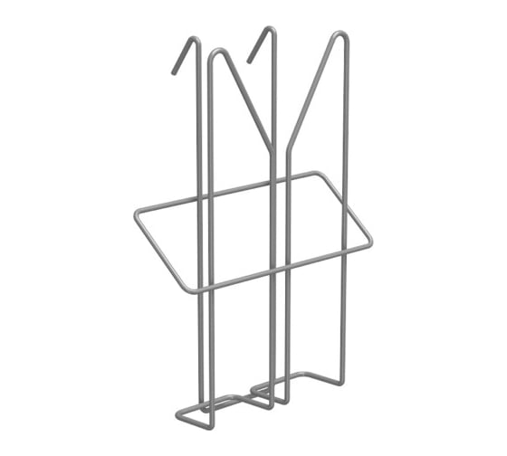 Изображение товара Навесной лоток для стоек OfficeSpace Парус А5, 160х160х40 мм, проволочный, хром LN_31189