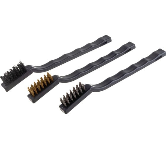 Изображение товара Набор щеток для зачистки поверхностей РемоКолор нержавеющая сталь, латунированная сталь, полипропилен, 3шт. 11-2-017