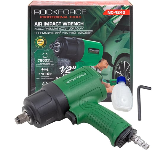 Изображение товара Гайковерт пневматический ударный Rockforce 1/2, 1100Нм RF-NC-4240(61576)