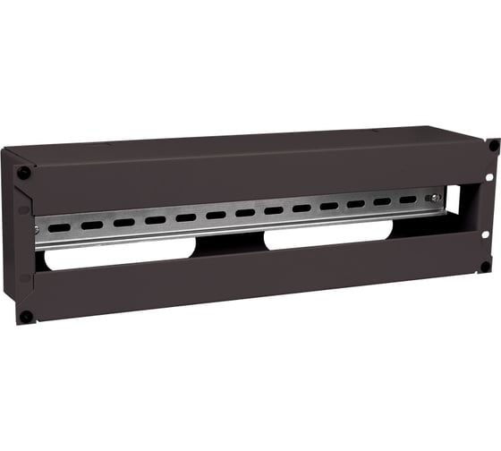 Изображение товара Панель электрораспределительная ITK 3U с DIN-рейкой черная EDP05-3U22M