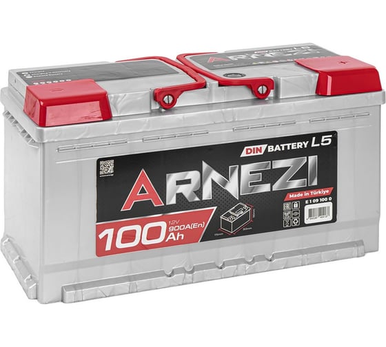 Изображение товара Аккумулятор Arnezi DIN SMF 100 А/ч обратный R+ 353x175x190 L5 EN 900 А E1091000