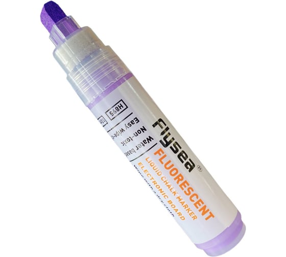 Изображение товара Маркер для временной маркировки Flysea Liquid Chalk, наконечник 10,0 мм, цвет фиолетовый H-895-purple