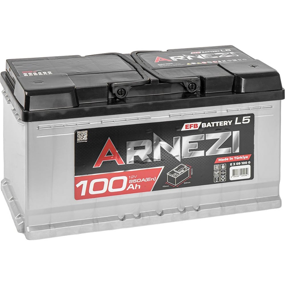Изображение товара Аккумулятор Arnezi EFB Start-stop 100 А/ч обратный R+
