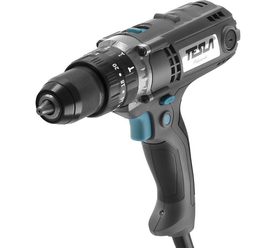 Изображение товара Ударная дрель-шуруповерт Tesla TDS450H 450Вт, 13мм, БЗП, 0-480/0-1800об/мин, 75Нм 696687
