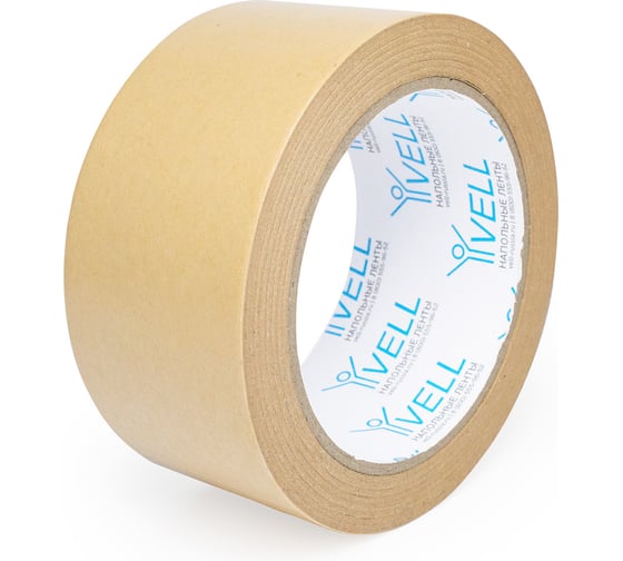 Изображение товара Лента клейкая бумажная крафт Vell 48 мм х 30 м 1376543