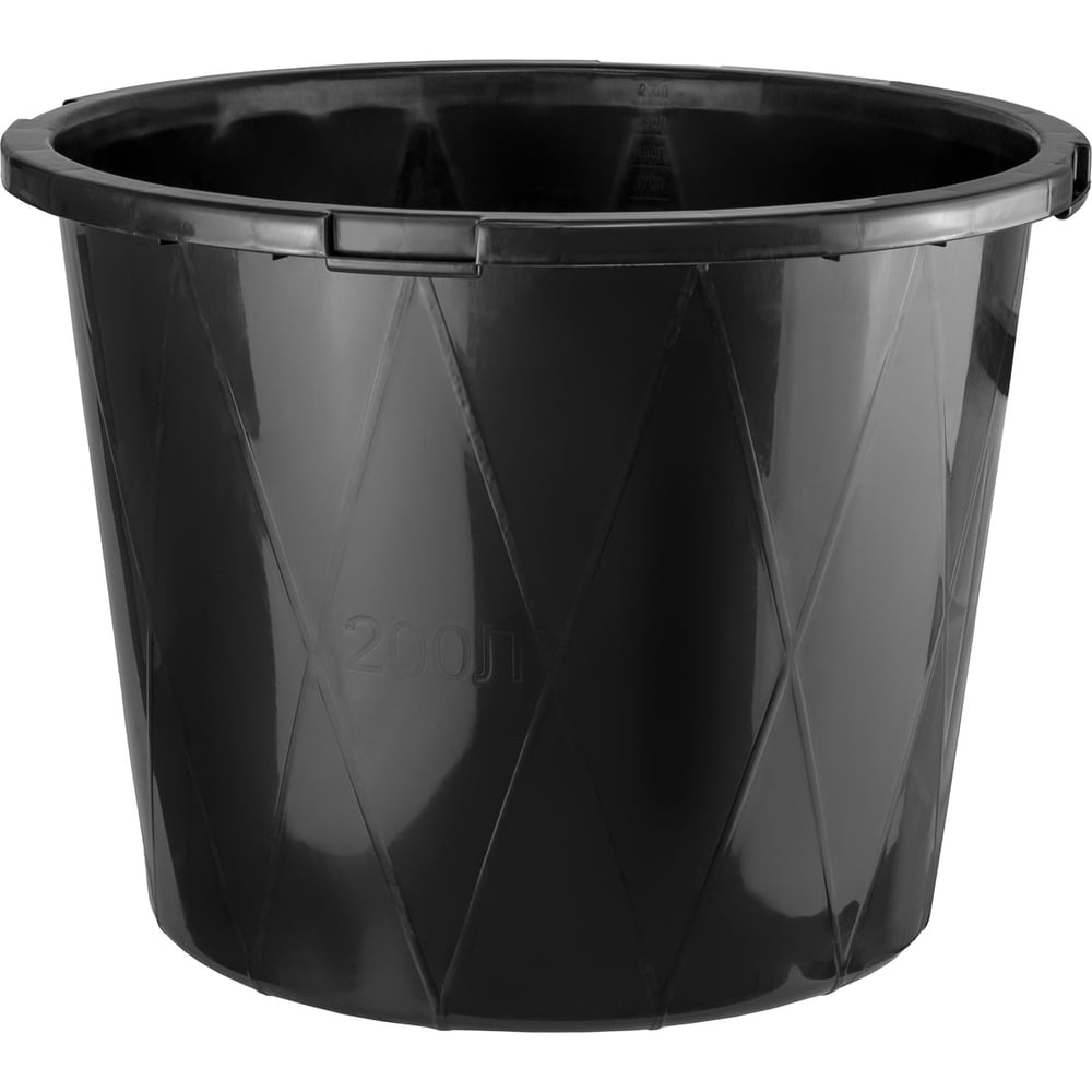 Изображение товара Таз строительный круглый КЭС черный 200 л усиленный 13000054