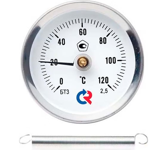 Изображение товара Термометр РОСМА БТ-30.010 (0-120С) ДК63 коррозионностойкий с пружиной, 2.5 D070-00992