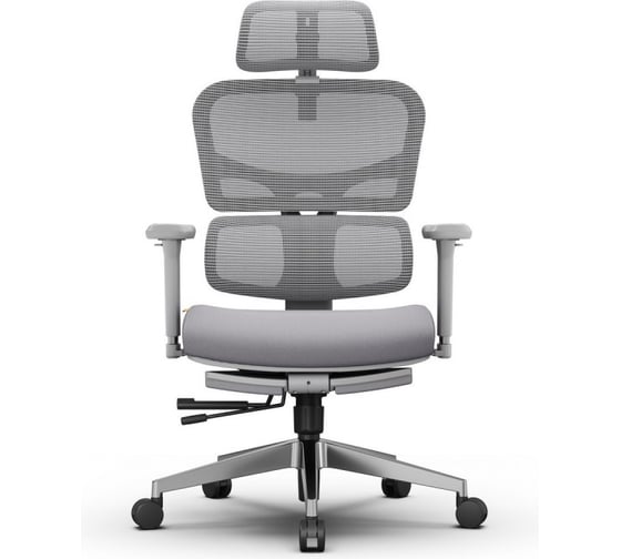 Изображение товара Эргономичное компьютерное кресло FoxGear NETZ модель X, серый FG-NETZ-X-GY