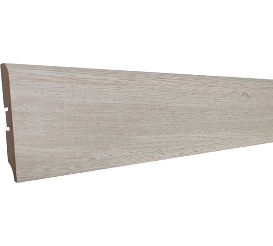 Изображение товара Плинтус Смартпрофайл Стронг 80М (80 мм; 2.4 м; МДФ; Дуб французский) GRACE УТ000062022