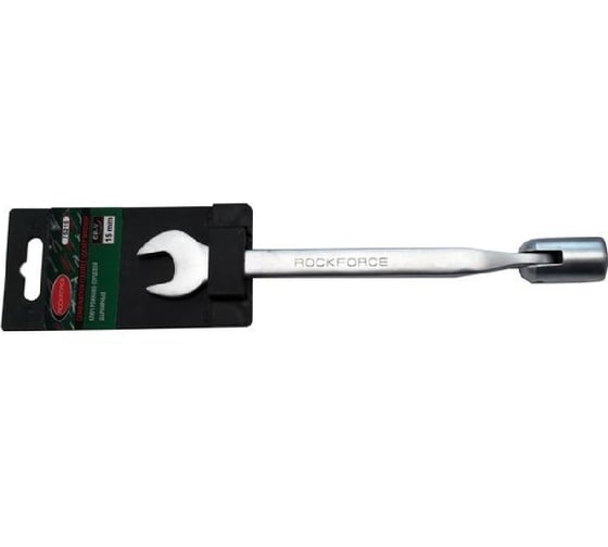 Изображение товара Ключ рожково-торцевой шарнирный 18мм на пластиковом держателе Rockforce RF-75218(29748)